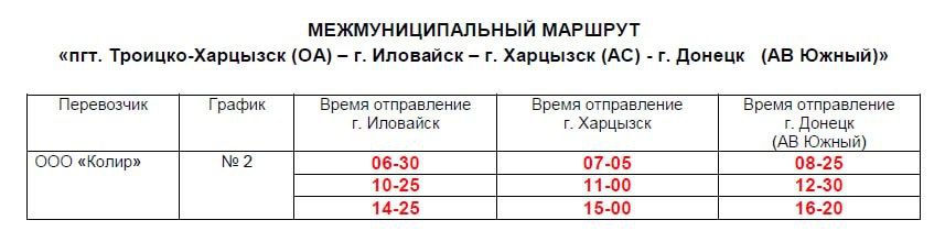 Минтрансом отработан вопрос возобновления транспортного сообщения между городами Иловайск и Донецк