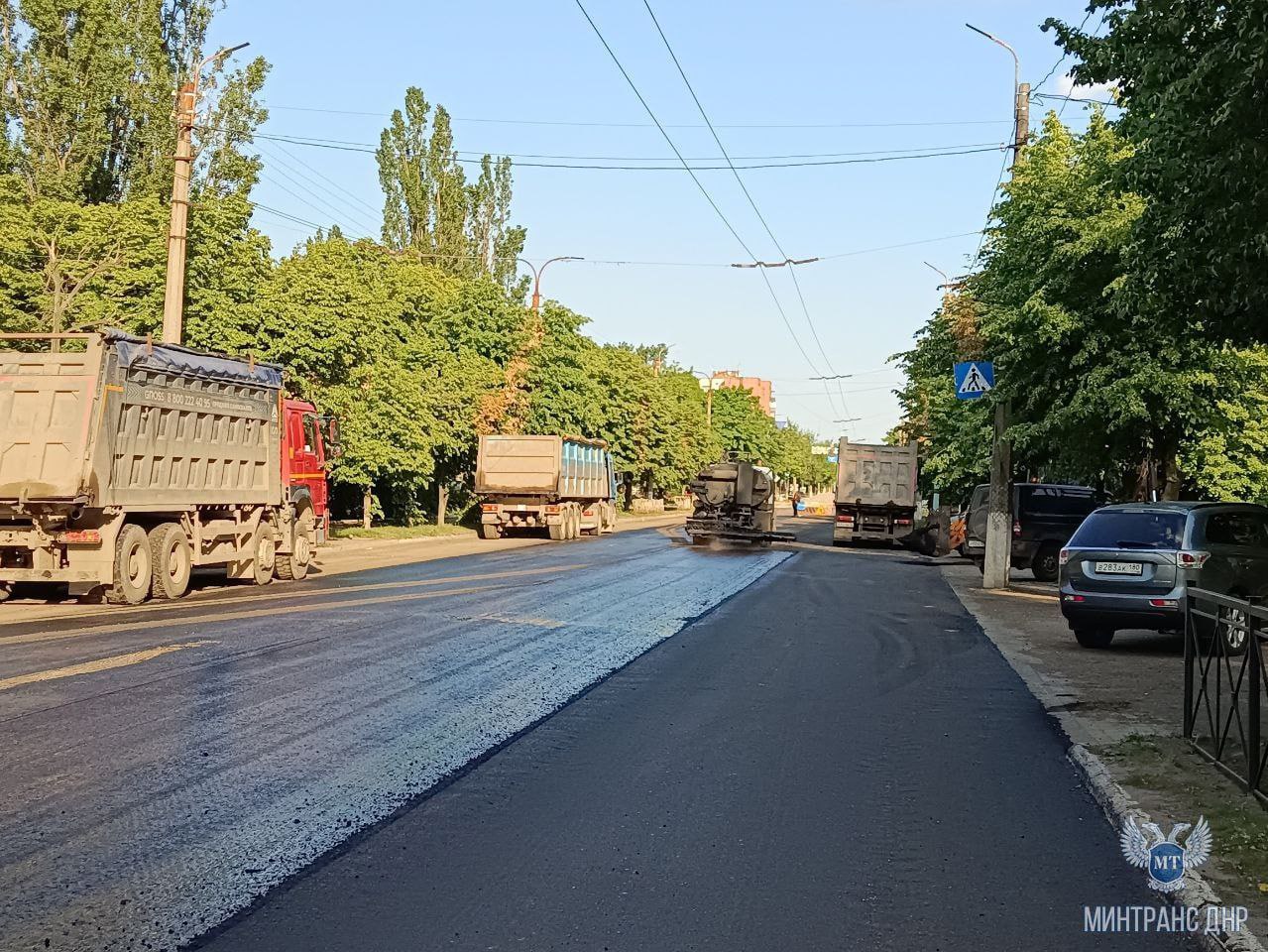 Продолжается восстановление улично-дорожной сети городов Республики в рамках  Программы социально-экономического развития