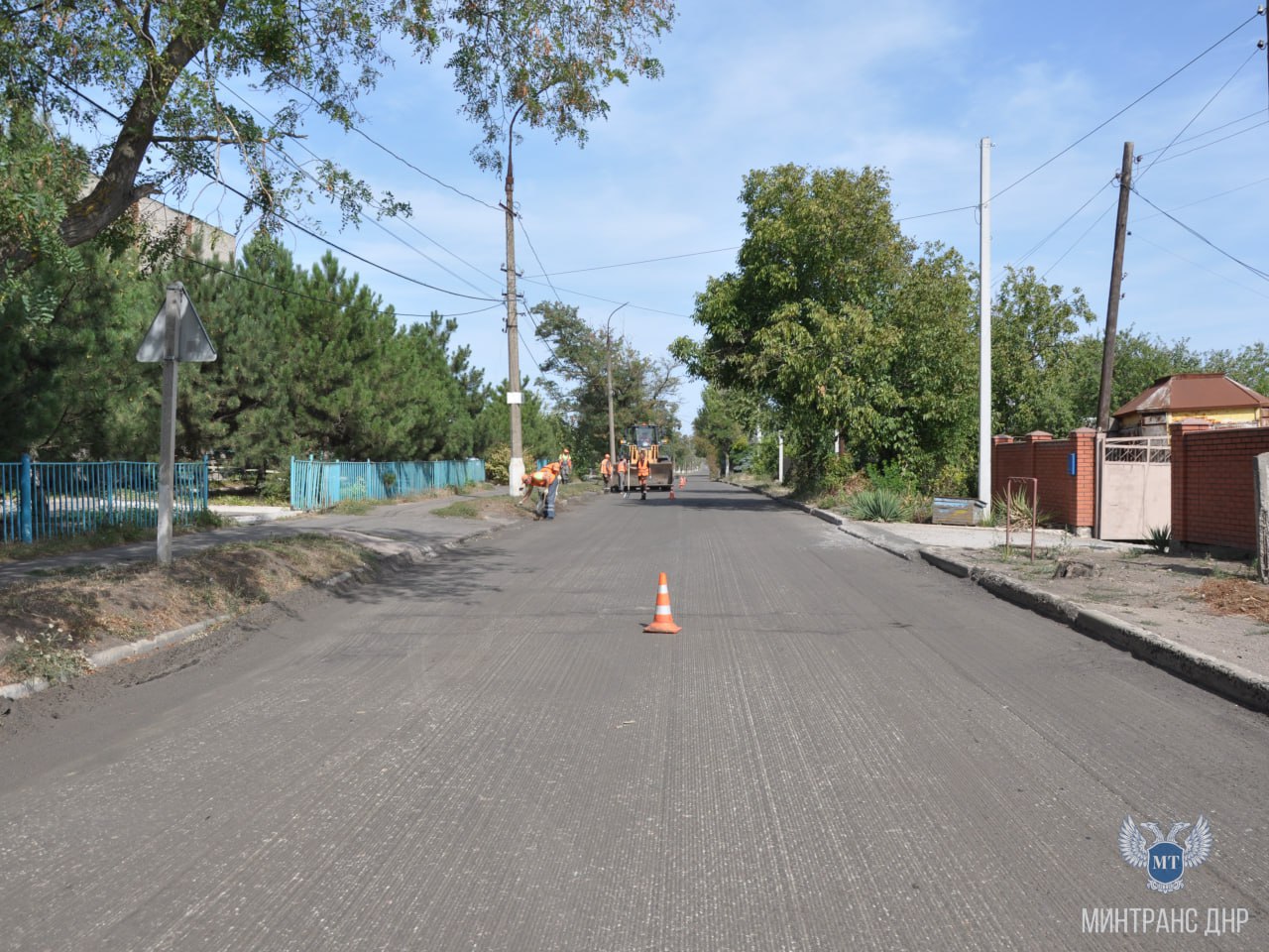 Служба автомобильных дорог Донбасса продолжает восстановление дорожных объектов на юге Республике