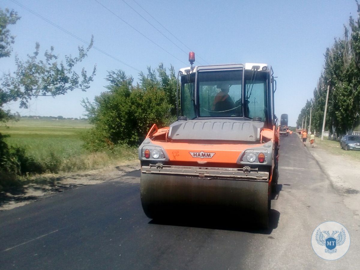 Завершены работы по ремонту автомобильной дороги в поселке Седово – Минтранс ДНР