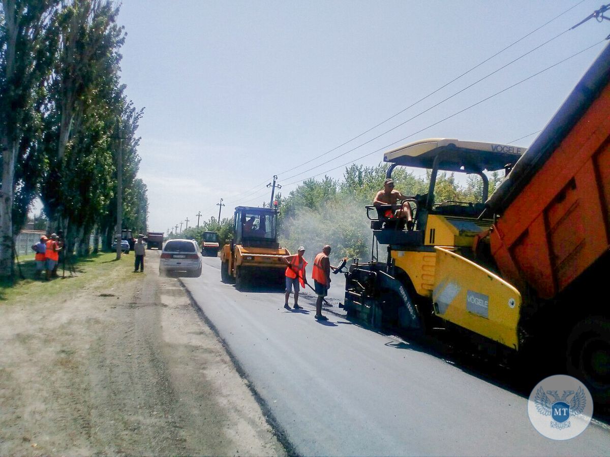 Завершены работы по ремонту автомобильной дороги в поселке Седово – Минтранс ДНР