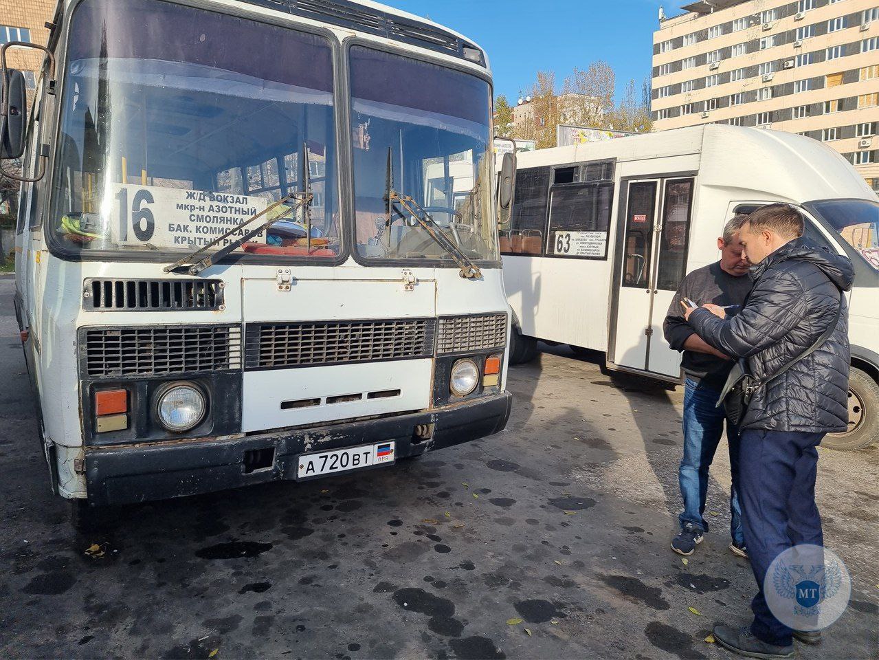 Проверено сантехническое состояние транспорта, отправляющегося с ДС «Крытый рынок» в Донецке