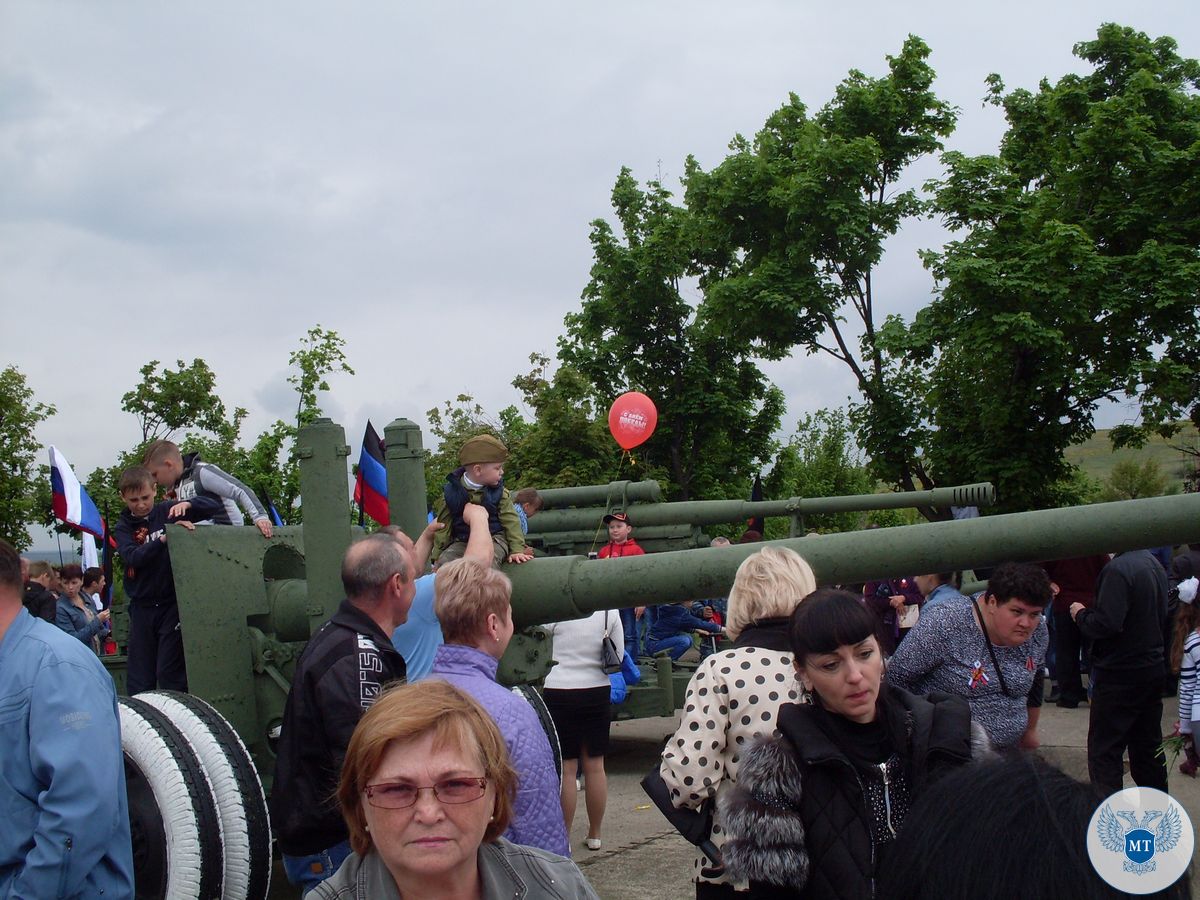 Сотрудники Министерства транспорта ДНР приняли участие в митинге на Саур-Могиле