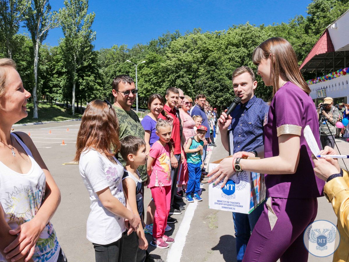 Ко Дню защиты детей Минтранс провел спортивно-развлекательные соревнования 