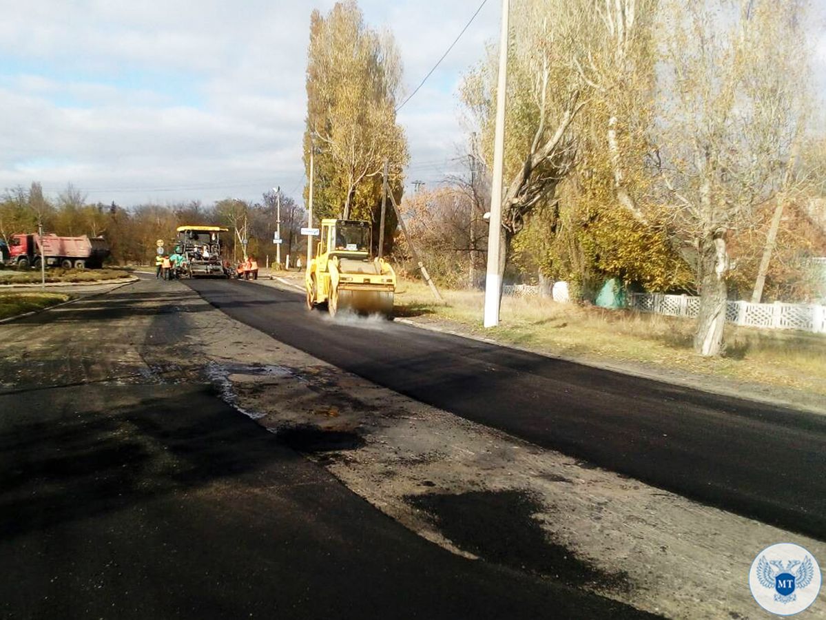 Минтранс завершил ремонт участков автодороги, проходящей по территории города Тореза