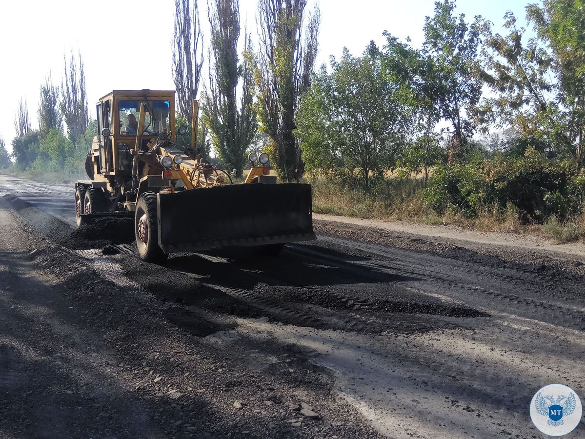 Ремонт автомобильной дороги на КПВВ «Октябрь» близится к завершению