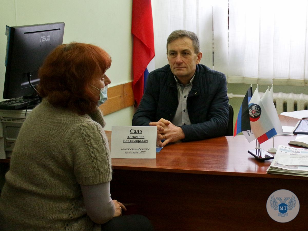 В ходе приема в Ворошиловском районе Донецка Александр Сало ответил на вопросы граждан