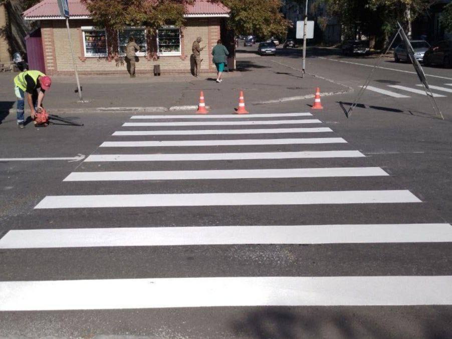 Нижегородские подрядчики завершили нанесение дорожной разметки в Иловайске