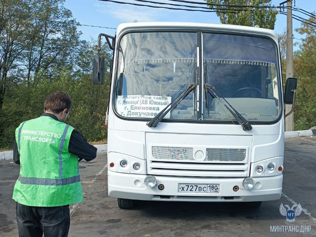 Санитарно-техническое состояние пассажирского транспорта проверили на АС «Южный» и ТЦ «Галактика» в Донецке