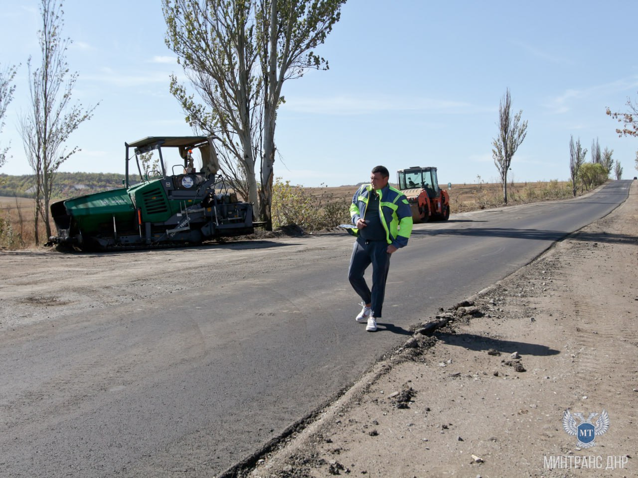 Ремонт участка автомобильной дороги Великая Новоселка - Старобешево - Амвросиевка дорожники планируют завершить к началу октября