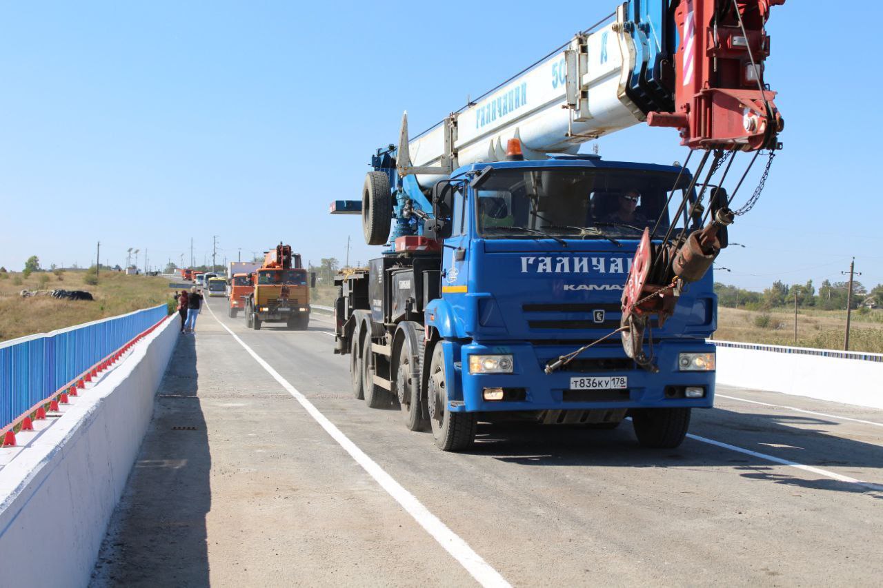 Открыто движение по восстановленному мосту на автодороге 